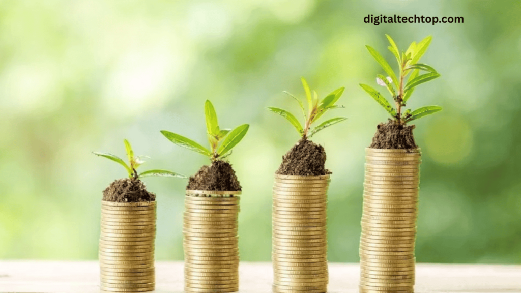 "Business growth chart showing upward trend in revenue and market expansion."