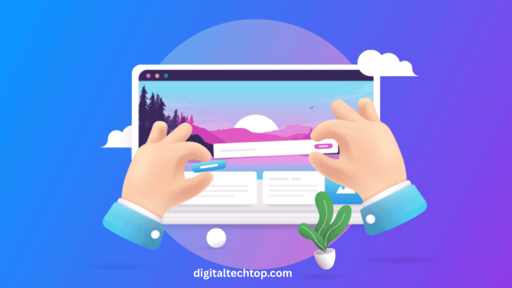 A designer creating a stunning website layout
